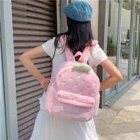 New AutumnWinter Cute And Versatile Plush Backpack