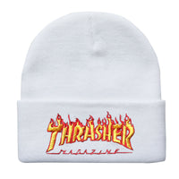 Fashion Flame Letter Embroidery Knitted Hat