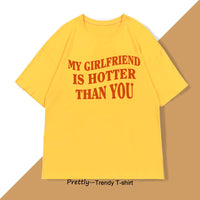 Mens T-shirt With English Letter Print