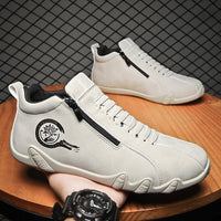 Plus-size Leather Waterproof Low-top And Mid-top Outdoor Sneakers