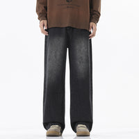 Trend Half Elastic Waist Jeans For Men