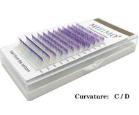 Single Colored Eyelashes Two-tone Gradient 007 Purple