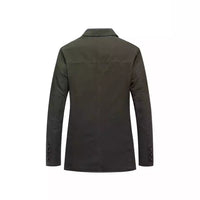 Loose Plus Size Suit Pure Cotton Washed Single-breasted Casual Jacket