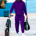 Men's Loose-Fit Two-Piece Sports Sweatshirt Set
