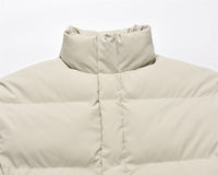 Men's Solid Color Plaid Cotton Coat