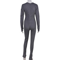 Tight Denim Jumpsuit For Women