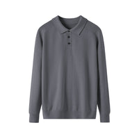 Men's Long-sleeved Sweater Lapel Comfortable All-match Sweater
