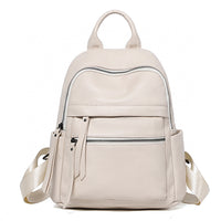Women's Backpack Large Capacity New Fashionable And Easy-to-match Soft Leather