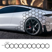 Reflective Car Body Stickers Hexagon Pattern