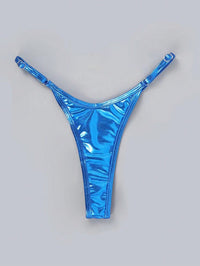Swim Trunks Sexy Lady's Briefs Solid Color T-back