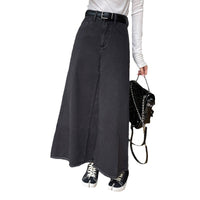 Women's High Waist Retro Denim Skirt