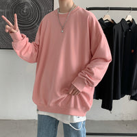 Men's Crew-neck Long-sleeve Undershirt Hoodie