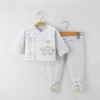 Newborn Baby Suit Autumn New Natural Color Cotton Thin