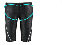 Men's Five-Point Boxer Swimsuit Shark Skin Swimming Trunks