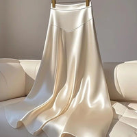Women's High Waist Slimming A- Line Umbrella Skirt Mid-length
