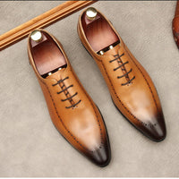 Men's First Layer Of Cowhide Business Shoes