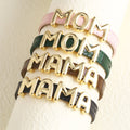 Cowhide Watch Strap Letter Mama Mother's Day Bracelet
