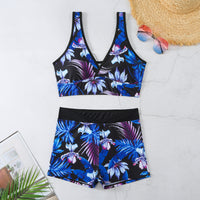 Two-piece Swimsuit Printed Boxer Multi-color Swimsuit