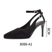 Waterproof Platform Suede Pointed Stiletto Heel High Heels