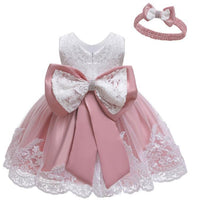 Puff skirt lace dress