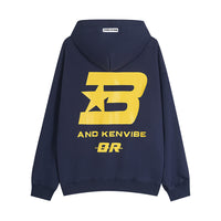 Loose Star Letters Hooded Sweater