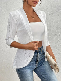 Women's Casual Half Sleeve Solid Color Thin Shawl Coat