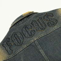 Loose Casual Wash Vintage Distressed Turn-down Collar Coat