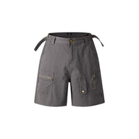 Retro Workwear Shorts Men And Women Zipper