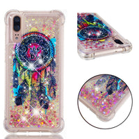 Transparent glitter quicksand TPU soft shell