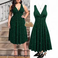 Women's Elegant Highlight V-Neck Dress