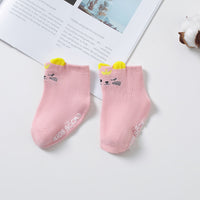 Combed cotton three-dimensional cartoon children's socks