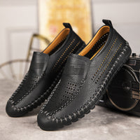 Breathable And Lightweight Outdoor Hiking Hollow Out Men's Shoes Handmade Large Casual Shoes