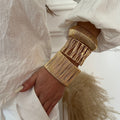 Bold Exaggerated C-shaped Alloy Bracelet With A Brushed Finish