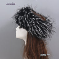 Elastic Faux Fur Fox Fur Headband For Women