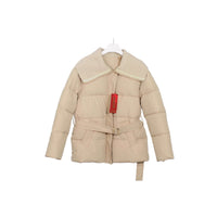 Women's Korean-style Knitted Lapel Down Jacket