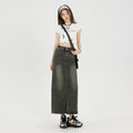 Fashionable American Retro Denim Skirt For Women