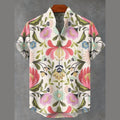 3D Digital Cock Pattern Printed Men's Shirt