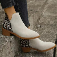 Low-heeled Boots With Side Zipper