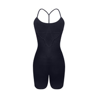 V Waist Pleated Yoga Jumpsuit Women