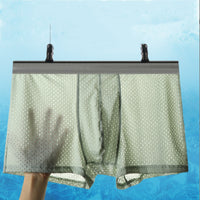 Men's Underwear Boxer Men's Ice Silk Thin Honeycomb Mesh