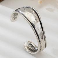 Heavy-duty Textured Curved Distressed Bracelet