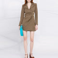 Simple Elegant Slimming One-Piece Suit Dress For Women