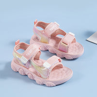 Children's Rainbow Sponge Cake Sole Roman Shoes