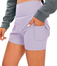 European And American Fitness Simple Casual Pants High Waist Pocket Anti-exposure Bottoming Yoga Shorts