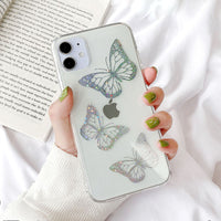 Compatible with Apple , Butterfly laser phone case