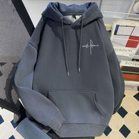 Hooded Pullover Sweatshirt Loose-fitting Casual Top