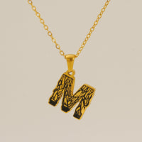 Letter Necklace Titanium Steel No Fading Women