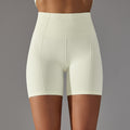 Women's Fashion Seamless Solid Color High Waisted Shorts