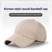 Men's Sunhat Baseball Breathable Hemp Peaked Cap