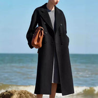 Extended Over-the-knee Double-sided Woolen Coat Women's Coat